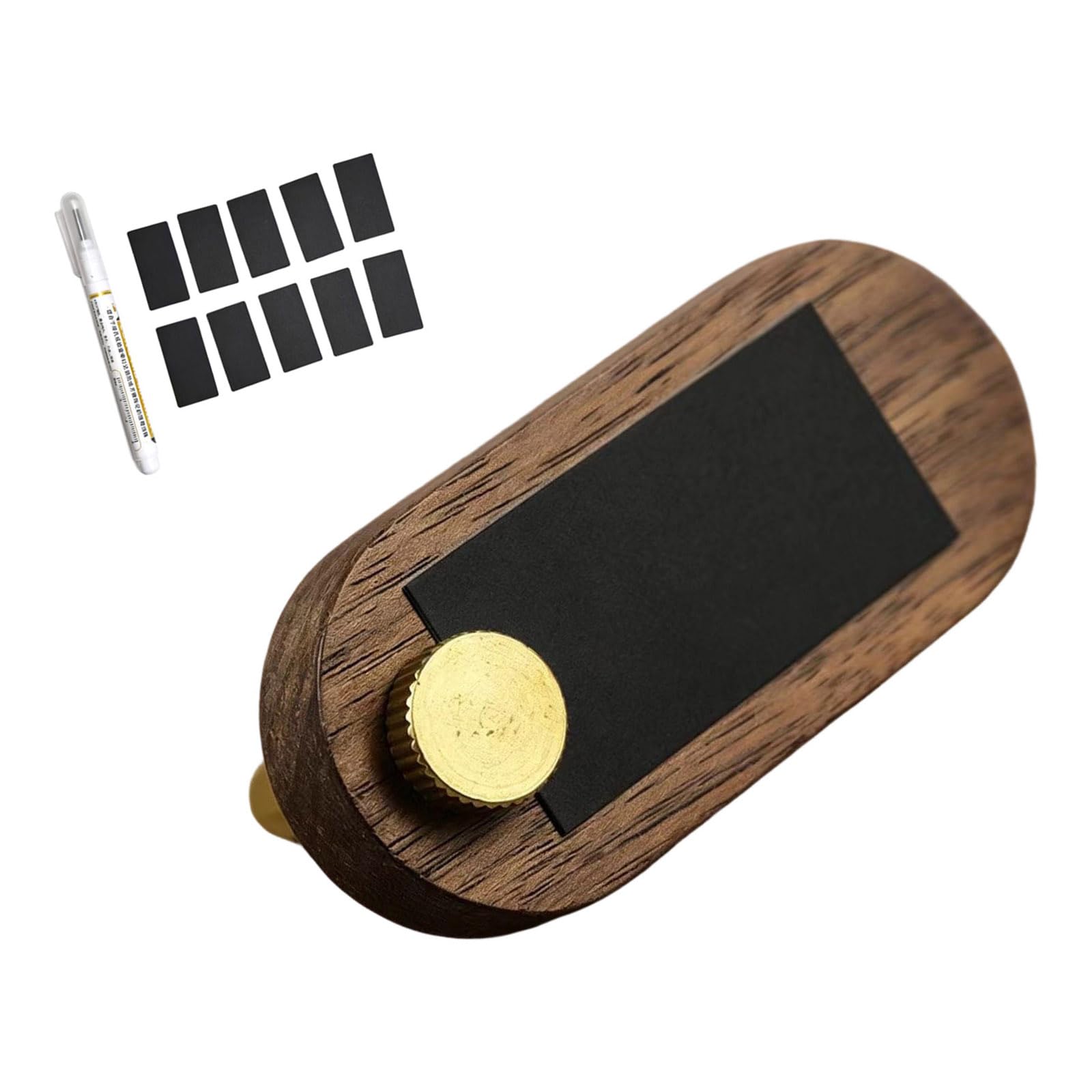 Msioytog Prices Display Counter Stand Wooden Retail Display Tages Stands Signs Stand Holder for Boutique Shops Wood Stands