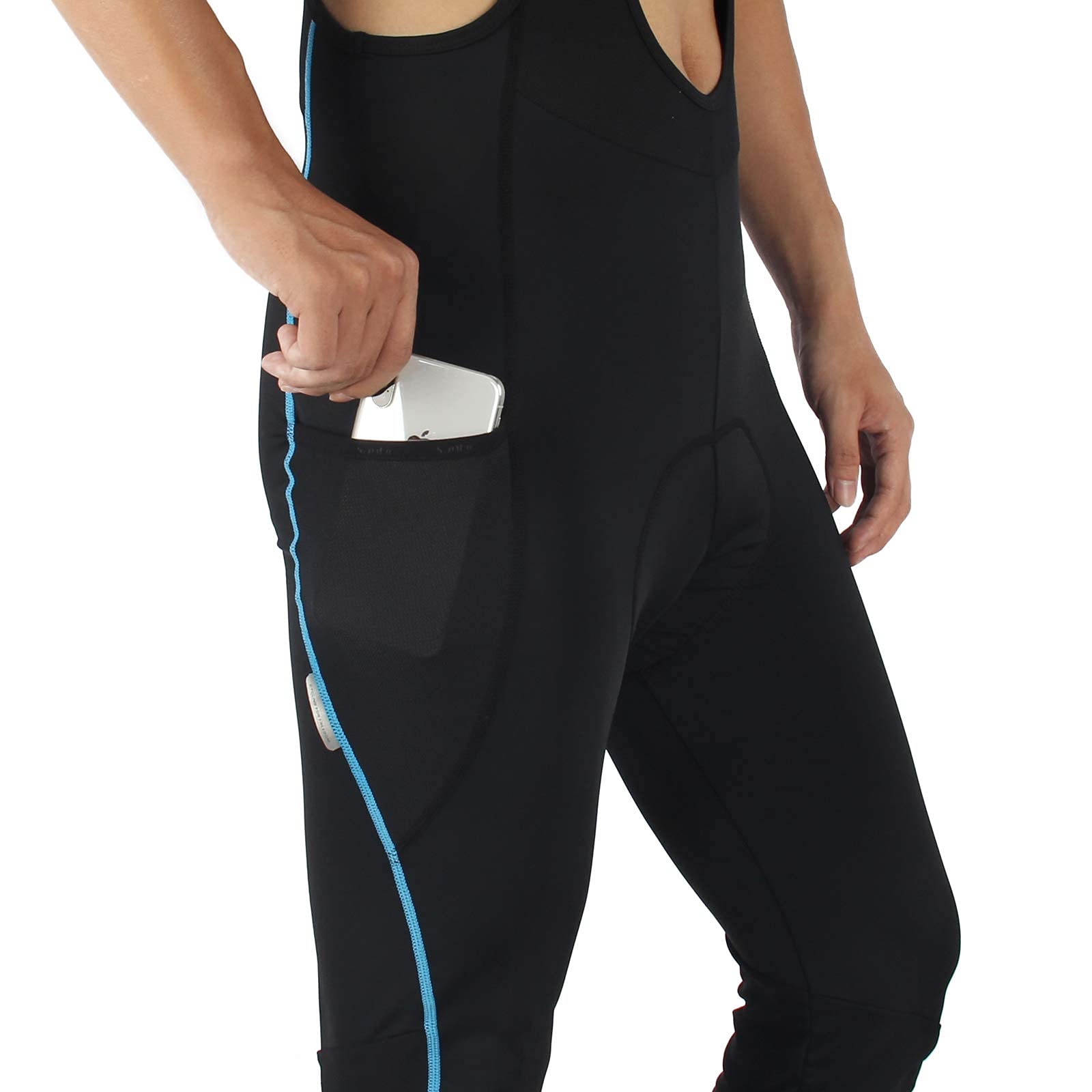 Santic Cuissard Cycliste Homme Longue Pantalon Velo Rembourré Cuissard VTT