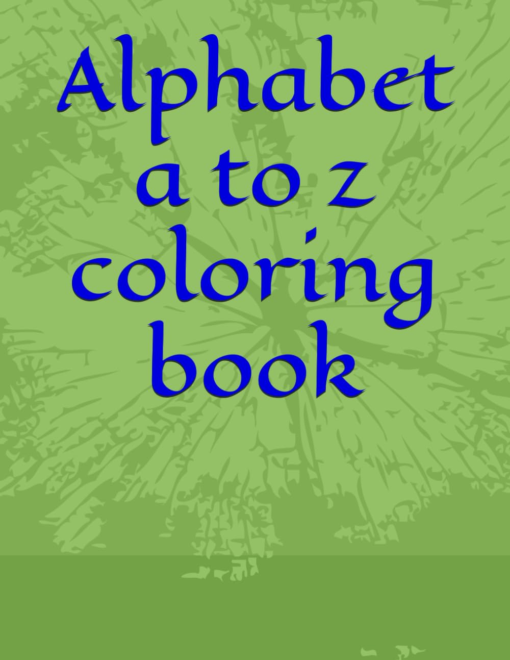 Alphabet a to z coloring book
