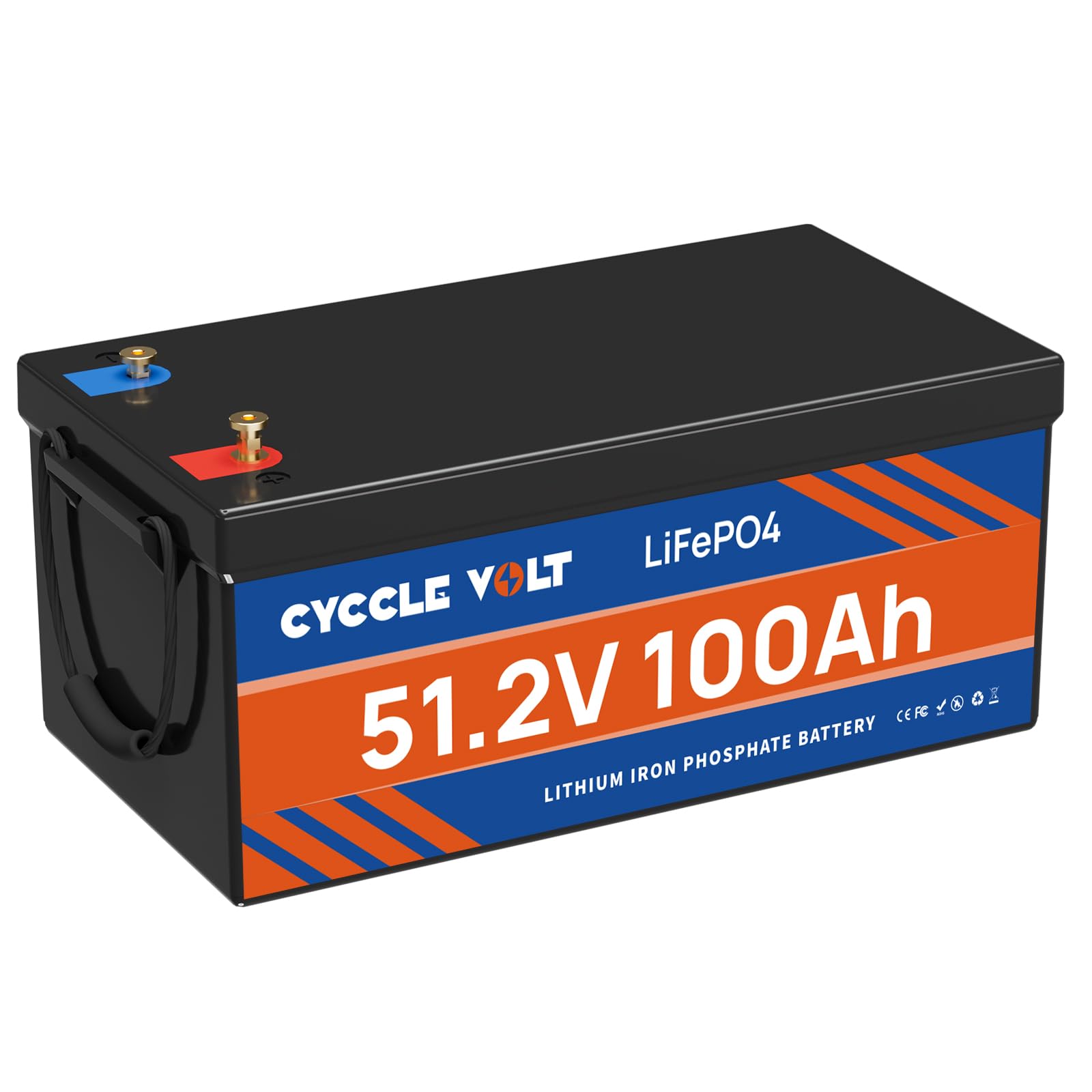 Lot De 2 Batteries LiFePO4 48V 100Ah - 10,24 KWh Total - Pour Solaire, Camping-car, Serveur - BMS Bluetooth 100A - Communication CAN/RS485 - Livrée Complète Avec Accessoires