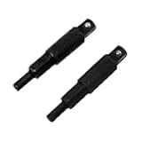 A.I.FORCE 2-Piece Hexagon Key Adapters for HVAC, 1/4-Inch Square Wrench Opening, Carbon Steel, Alloy Steel