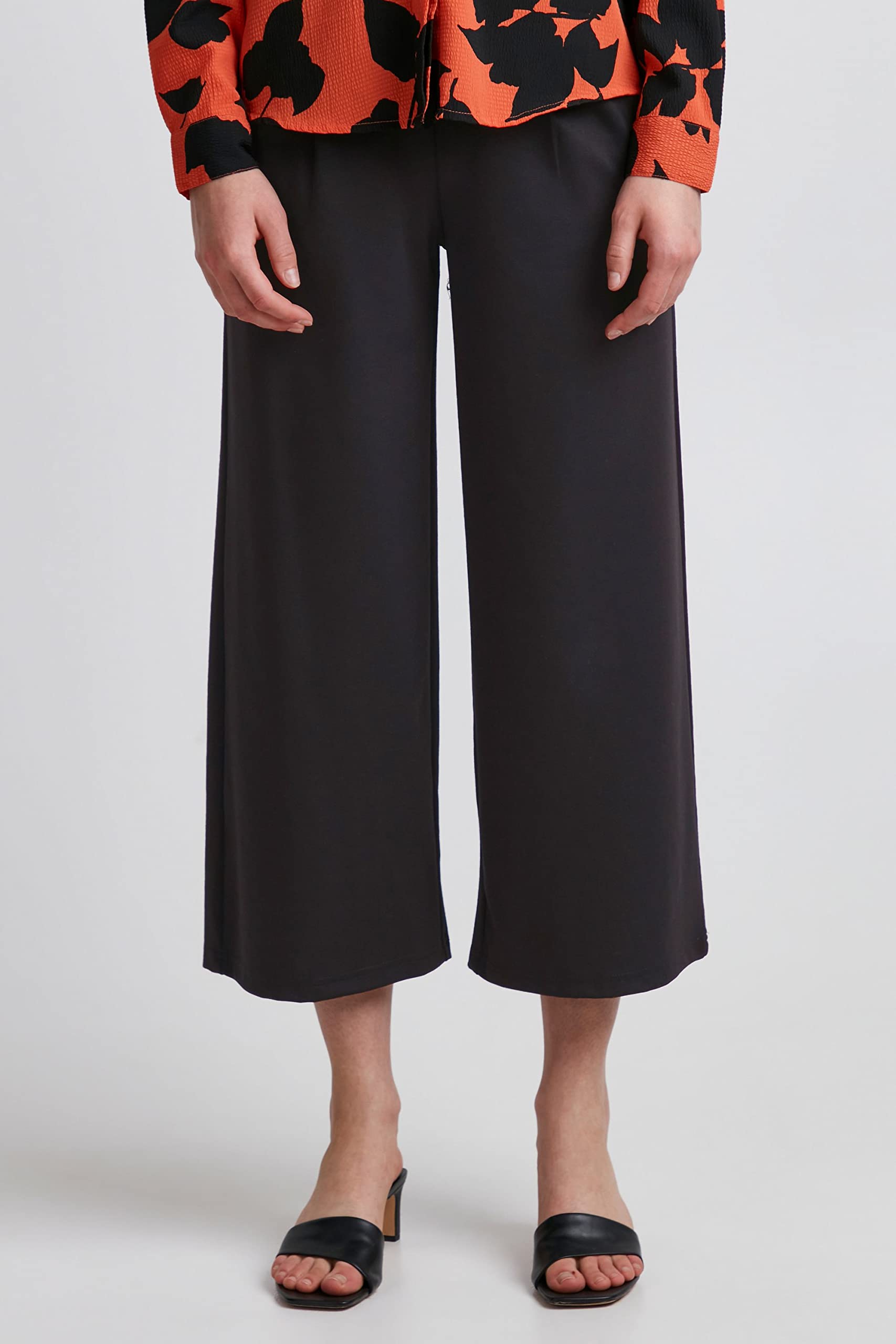ICHI Damen Lässige Business-Hose Ihkate Sus Wide Pa
