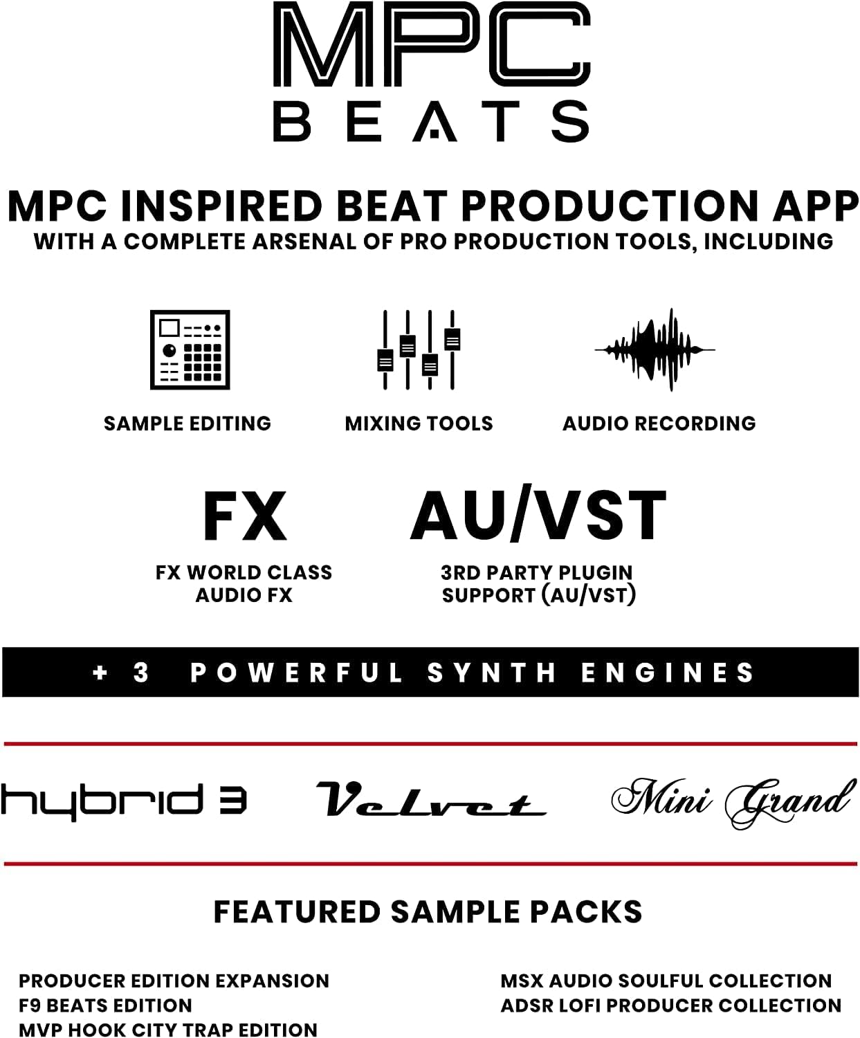 AKAI Professional MPK Mini MK3 - 25 Key USB MIDI Keyboard Controller With 8 Backlit Drum Pads, 8 Knobs and Music Production Software Included
