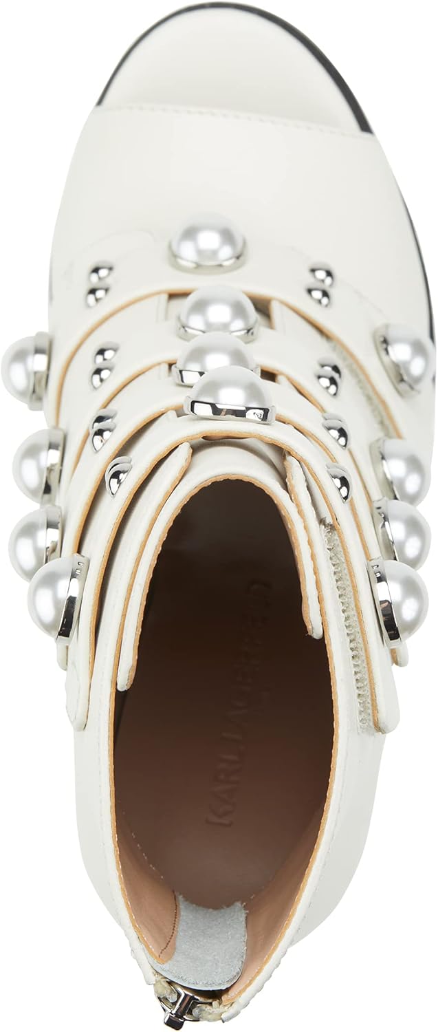 Karl Lagerfeld Paris Women's Brayden Peep Toe Bootie