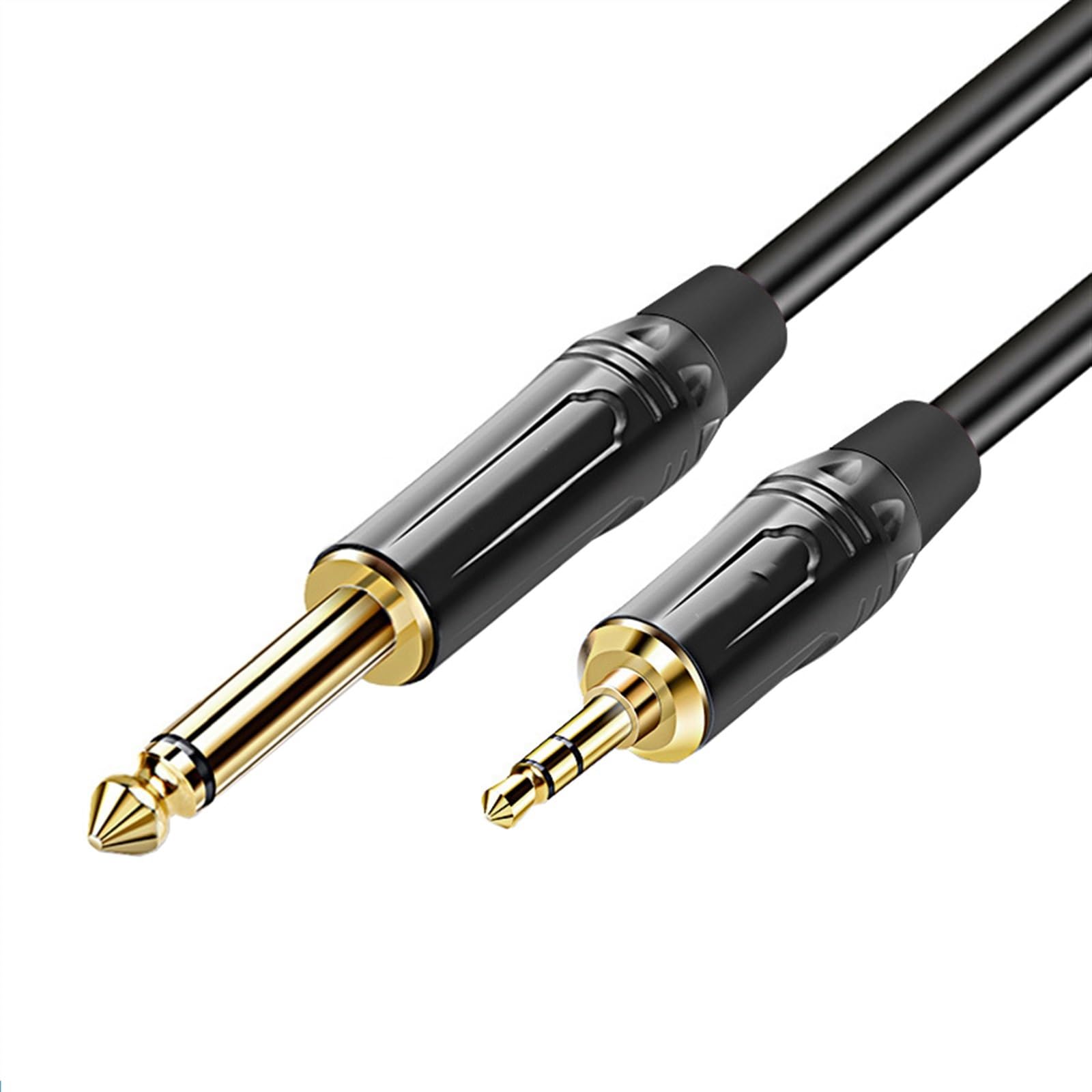 Cable De Audio De Guitarra Cable de extensión de para instrumentos musicales, mezclador de altavoz, amplificador de guitarra grande a pequeño de 6,5 a 3,5 (Color : 3, Size : 60m)