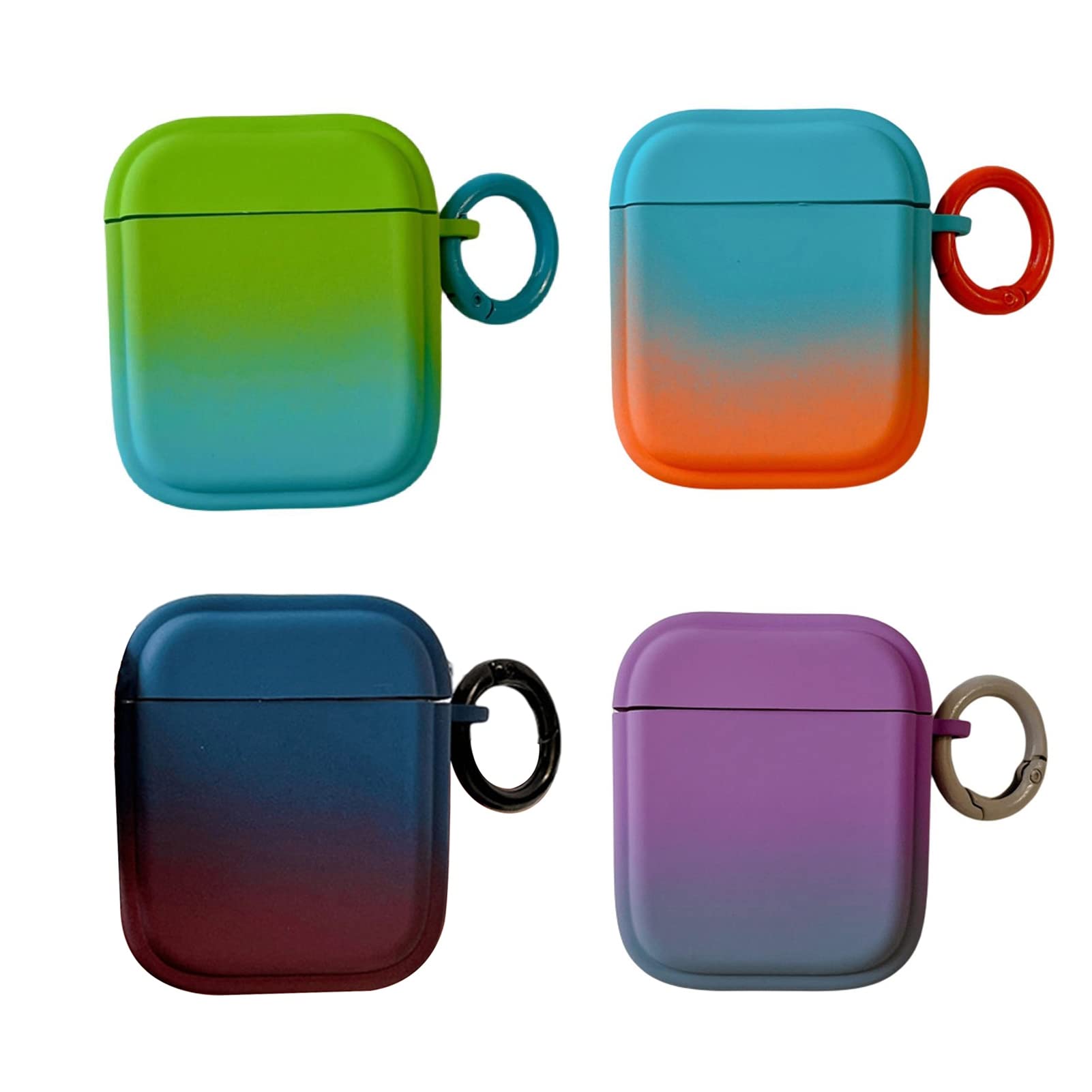 Airpods Proケース グラデーション ブルー イヤホン Amazon | グラデーションカラーイヤホンケース 耐衝撃保護 AirPods