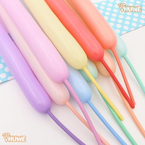 Miniatura 183 de 260 globos de color amarillo limón, paquete de 100 globos largos gruesos para arco, animales, payasos, niños, cumpleaños, fiestas, baby showers