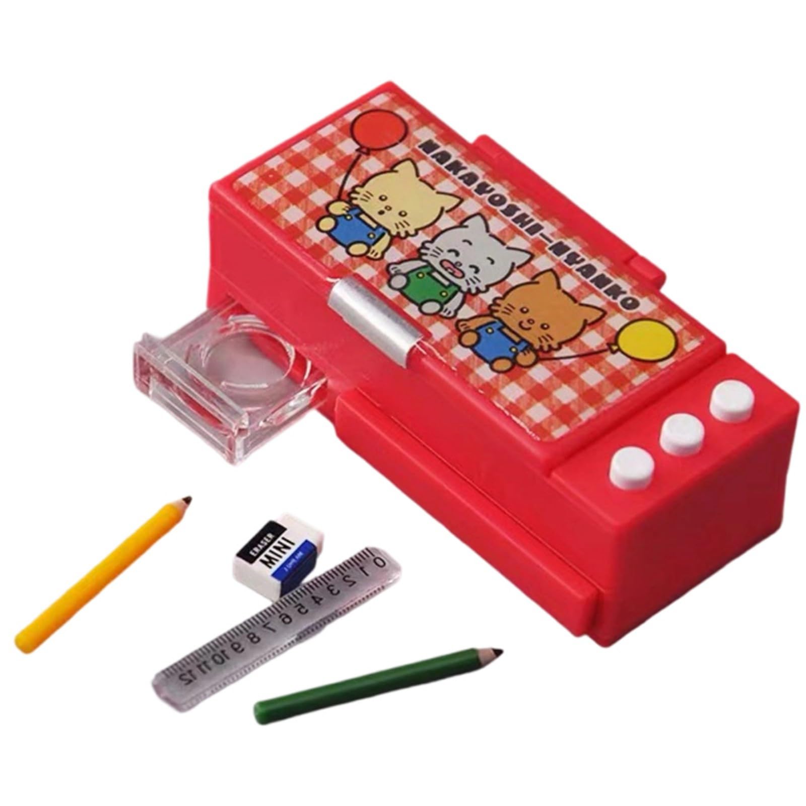 CRFFZ Pencil, Compact Miniature with Multiple Storage Compartments Tiny Pencil Case