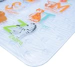 BEEHOMEE Cartoon Non Slip Bathtub Mat for Kids - 34x15 Inch XL Large Size Anti Slip Shower Mats for for Toddlers Children Baby Floor Tub Mats (Alphabet)