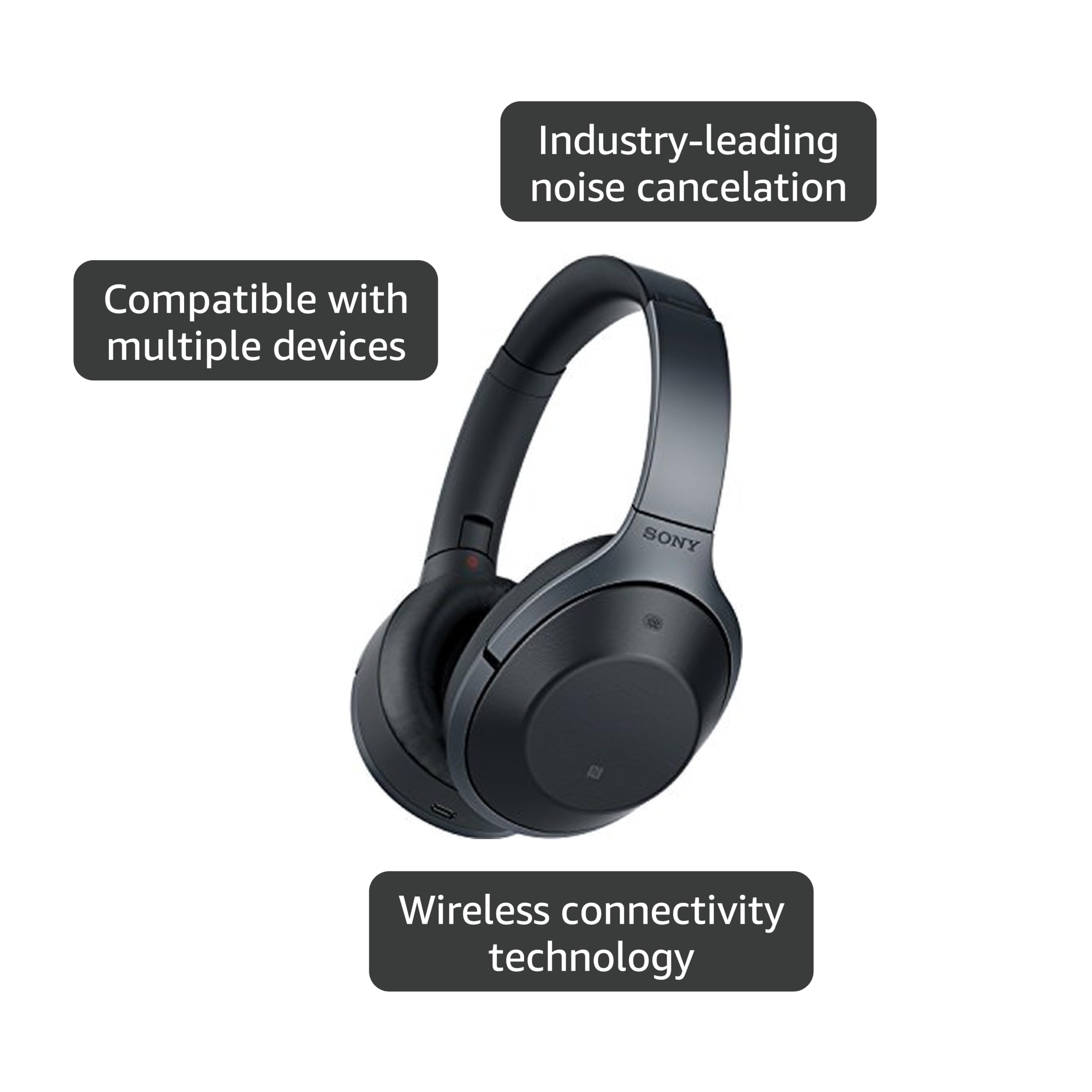Amazon.com: Sony Premium Noise Cancelling, Bluetooth Headphone
