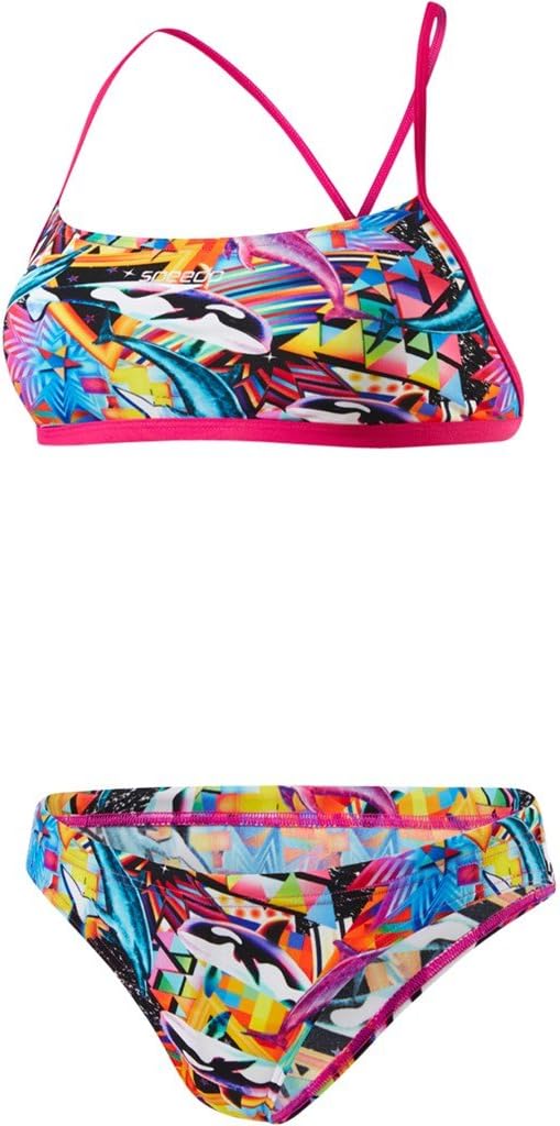 Speedo Women's Digi 2pce Xbck Swimsuit Amazon.co.uk Fashion