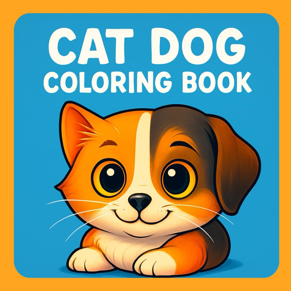 Cat Dog Coloring Book