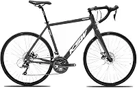 Bicicleta Aro 700 KSW Speed Road 300 Gravel 18 Velocidades Trocador STI Freio a Disco