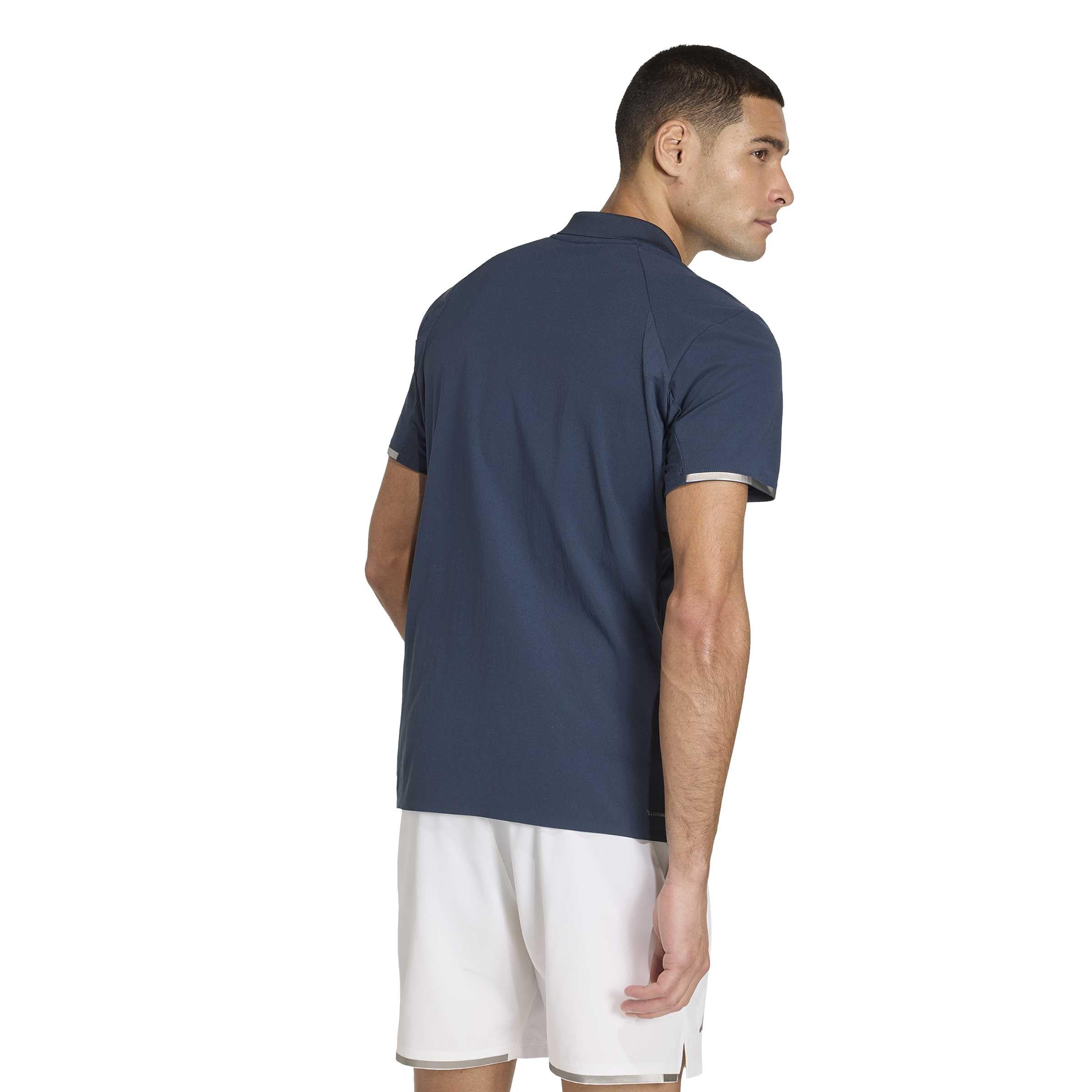 adidas Hombre Climacool+ Tennis Freelift Polo Pro Shirt, Aurora Ink, L