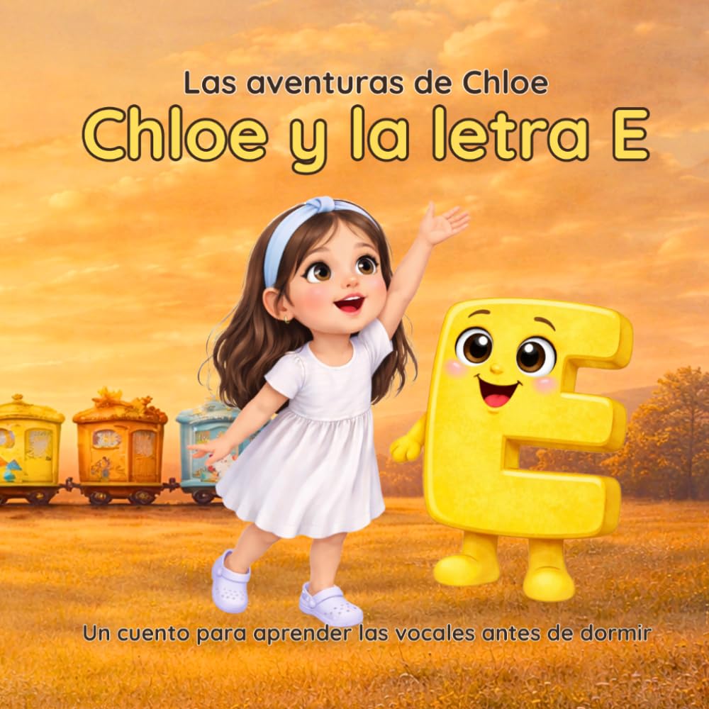 Chloe y la letra E: El tren de las estaciones: cuento infantil para aprender la vocal E antes de dormir (Las aventuras de Chloe)