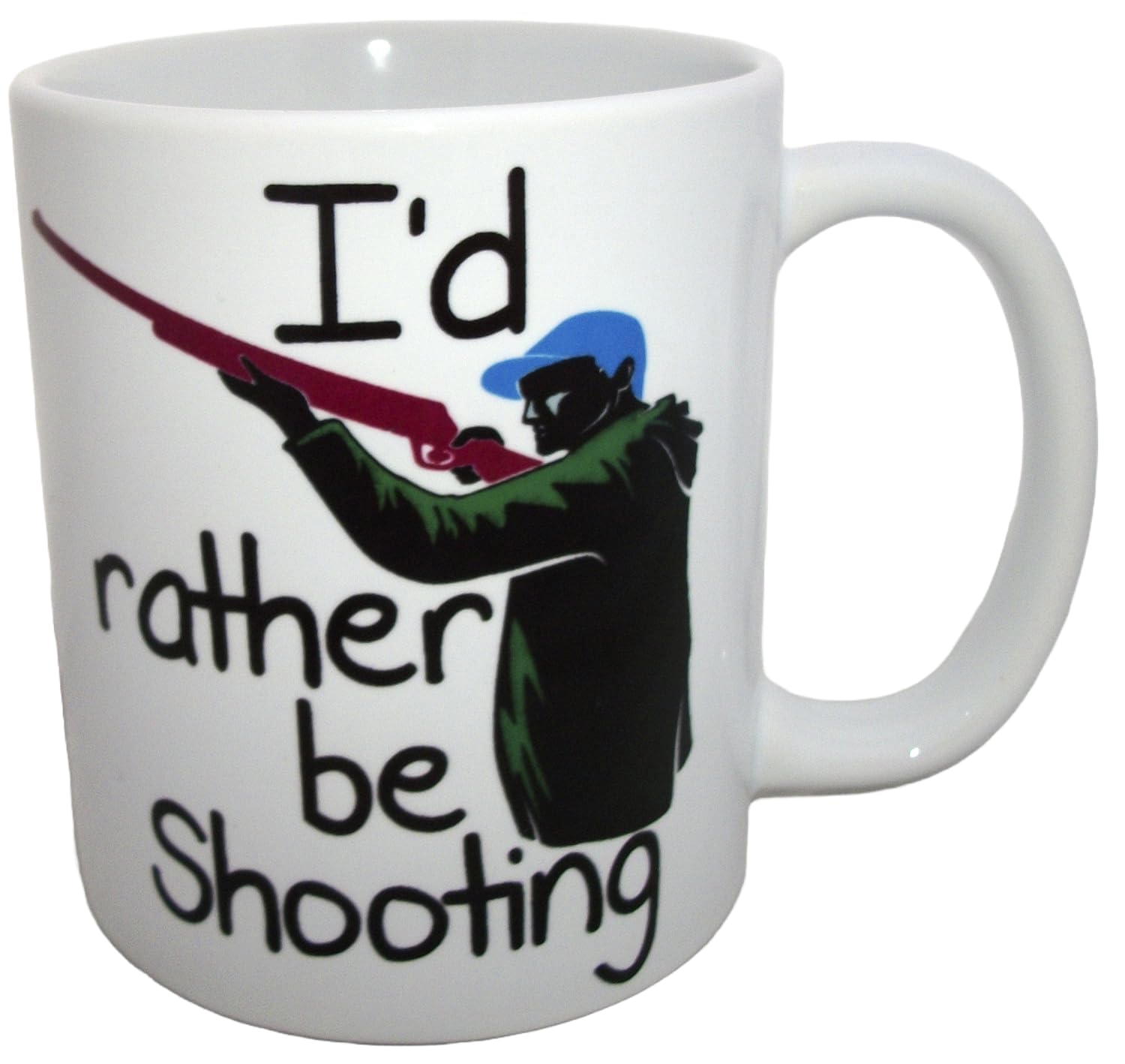 Tsc.pottery Id Rather Be Shooting Novelty Ceramic Coffee Tea Mug