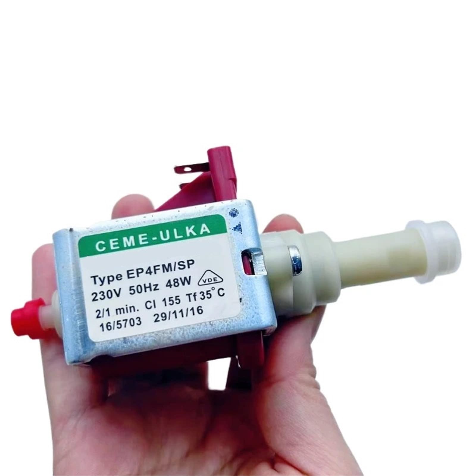 Pompa olio idraulico Pompa idraulica a ingranaggi Pompa elettromagnetica mini da 48 W per macchina da caffè, pompa a stantuffo, pompa ad alta pressione, portata 50 cc/min