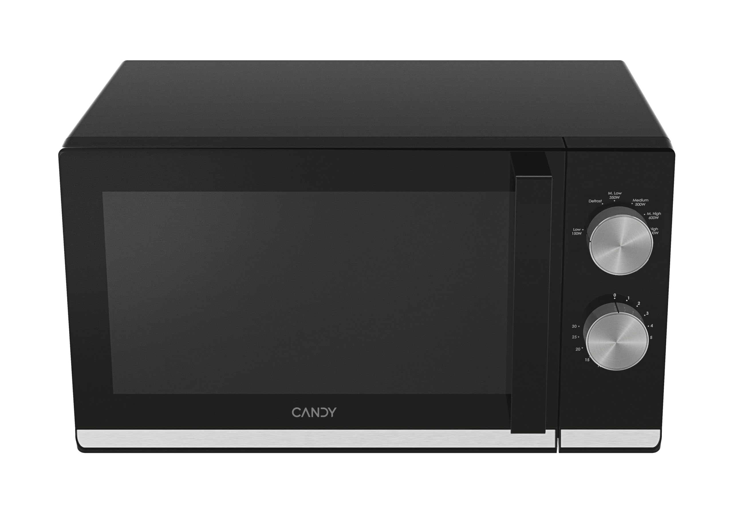 Candy Moderna Forno a Microonde 20 Litri, 700W, 6 Livelli di Potenza, Funzione Defrost, Timer e Segnale Acustico di Fine Cottura, Libera Installazione, 45,2 x 34,6 x 26,2 cm, Nero - CMW20TNMB