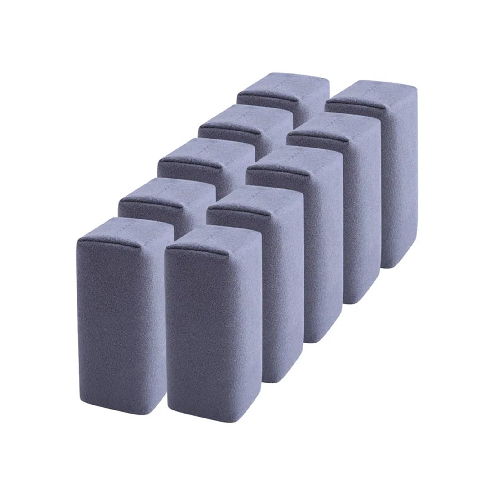 5/10 szt. Gąbka zamszowa do pielęgnacji samochodu, polerowanie powłok ceramicznych, pielęgnacja lakieru, woskowanie, narzędzie czyszczenia(Gray 10PCS)