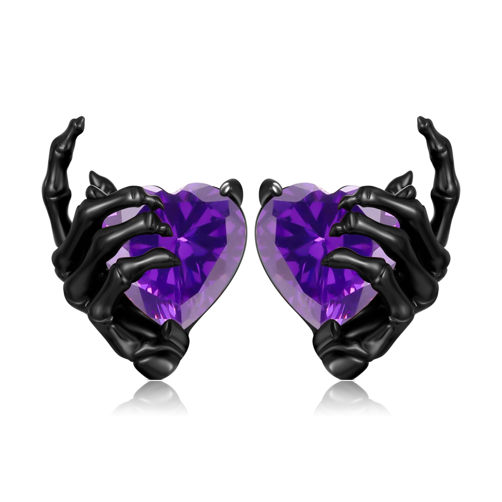 Skelett-Hand-Ohrringe für Damen - 925er Sterlingsilber, Gothic-Stil, Retro-Schmuck - Geschenke für Frauen