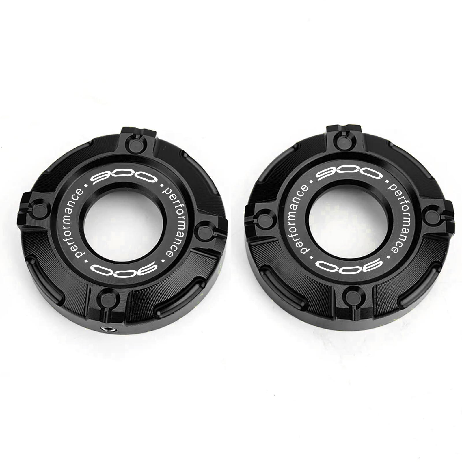 Pour Z900 Z900RS Z900SE Z 900 RS SE 2017-2025 Bouchon d'amortisseur avant pour moto Couvre-colonne à trois étoiles Accessoires (Noir)