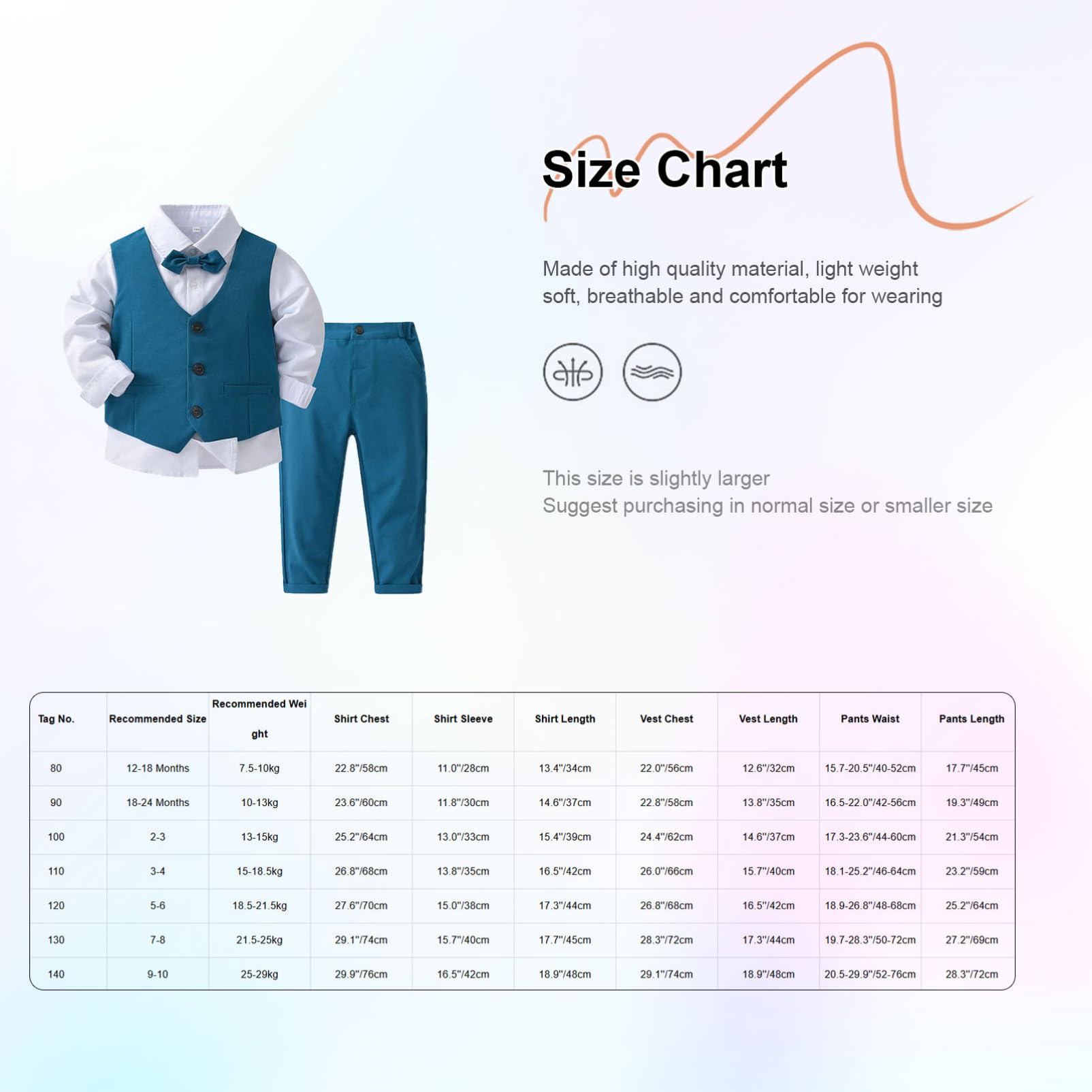 Alvivi Smoking da Bambino Abito Completo da Battesimo Bimbo Completini da Cerimonia Neonato 4 Pezzi Gilet Camicia Fiocco Pantaloncini Set di Vestiti Formale Tuta per Festa