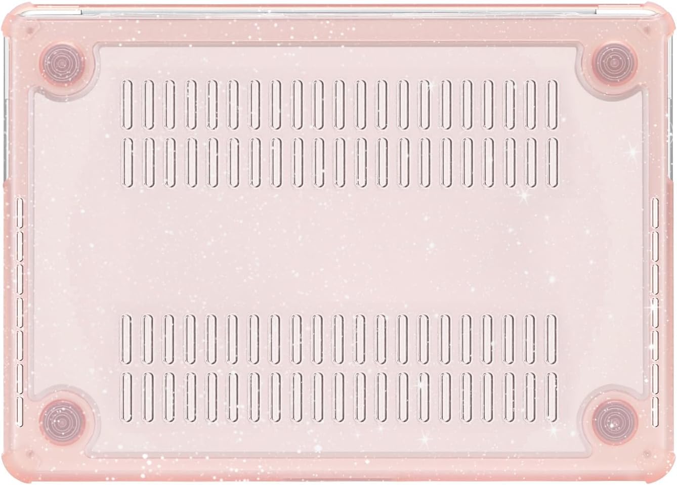 MOSISO Compatible with MacBook Pro 14 inch Case 2025-2021 M5 M4 M3 M2 M1 A3434 A3112 A3185 A3401 A2918 A2992 A2779 A2442, Heavy Duty Glitter Hard Shell with TPU Bumper&Keyboard Cover, Pink - Image 8