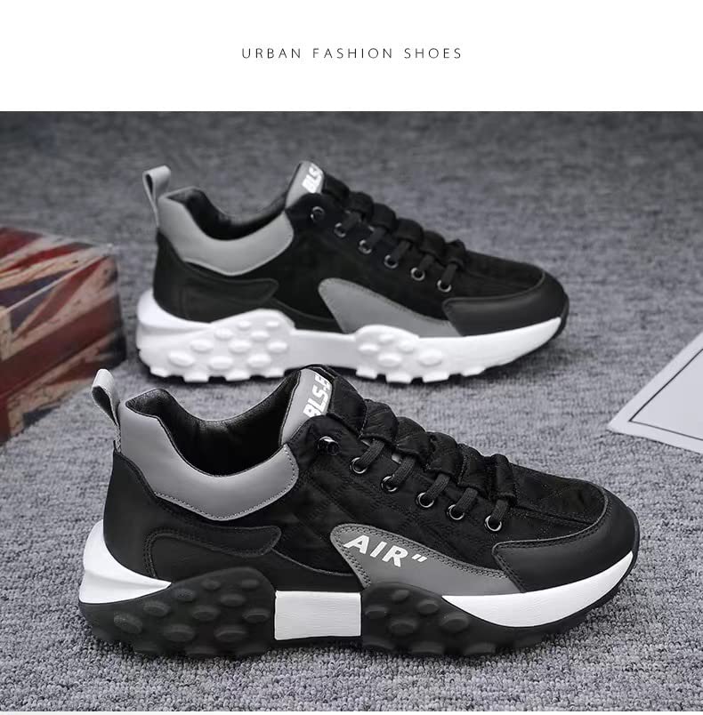 Men's Trendy Lace-Up Street Style Sneakers for Outdoor Activities - Non-Slip Durable Comfort4