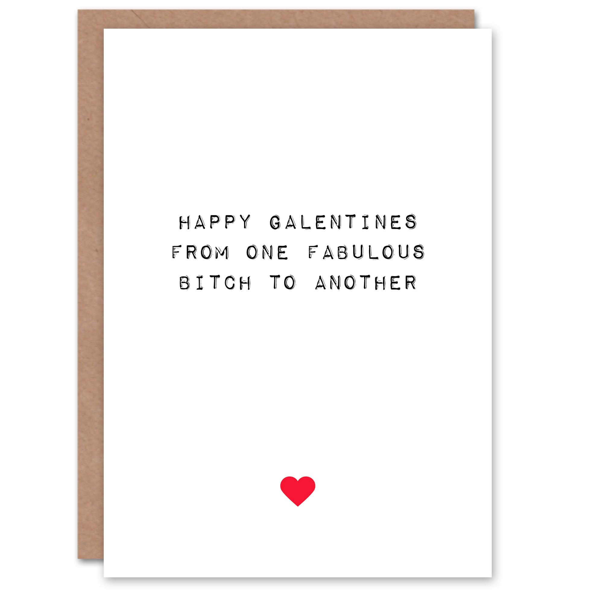 Artery8 Valentines Day Greeting Card Galentine's Day Fabulous Women For Her