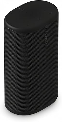 Sonos Play - Portable Bluetooth Speaker with WiFi, Alexa, 24-Hour Battery Life, Charging Base - Black