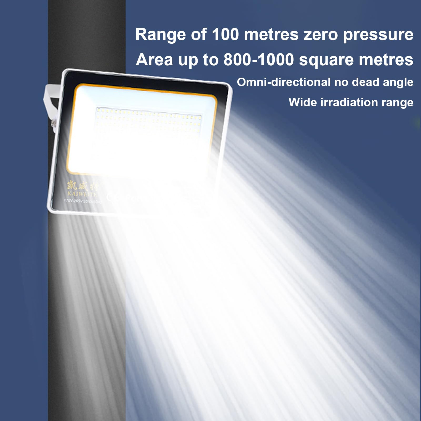 Faretto LED Da Esterno 50-400w Faro LED Esterno Ip66 Impermeabile Luci Di Sicurezza, Luce Di Lavoro Anti-Corrosione Spot Illuminazione Luce Di Lavoro (50W)