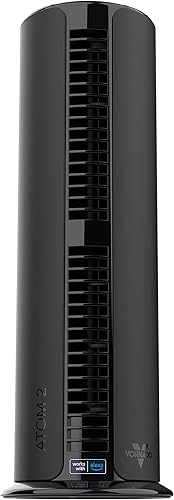 Vornado ATOM 2 AE Ventilador de torre oscilante compacto con control de voz Alexa