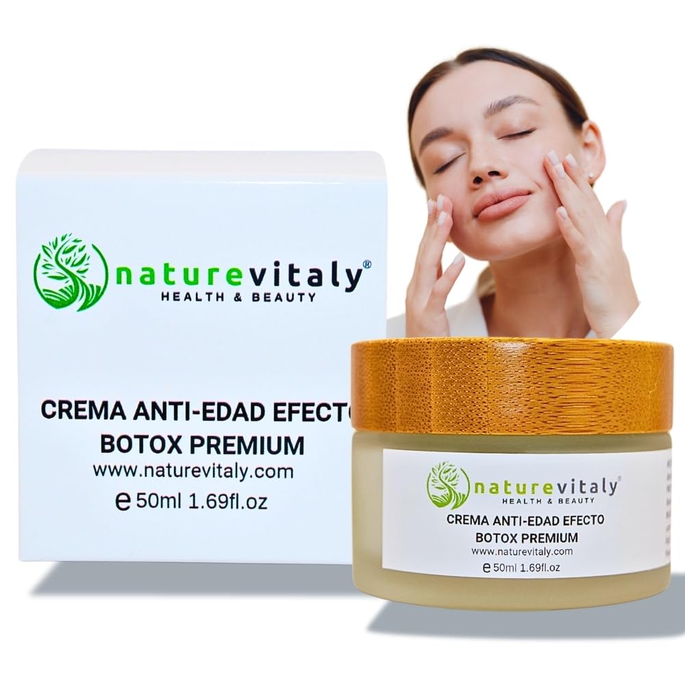 Crema Antiarrugas Efecto Btox con Argireline, Ácido Hialurónico, Manteca de Karité, Aceite de Aguacate. Hidratante reafirmante. Crema Antiedad. Crema Antienvejecimiento. Crema Antiarrugas tensa piel.