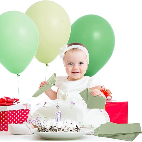 Miniatura 2 de Glenmal 100 servilletas desechables de papel de 2 capas para cena, invitados, cócteles, toallas de mano para bodas, primavera, cumpleaños, bodas,