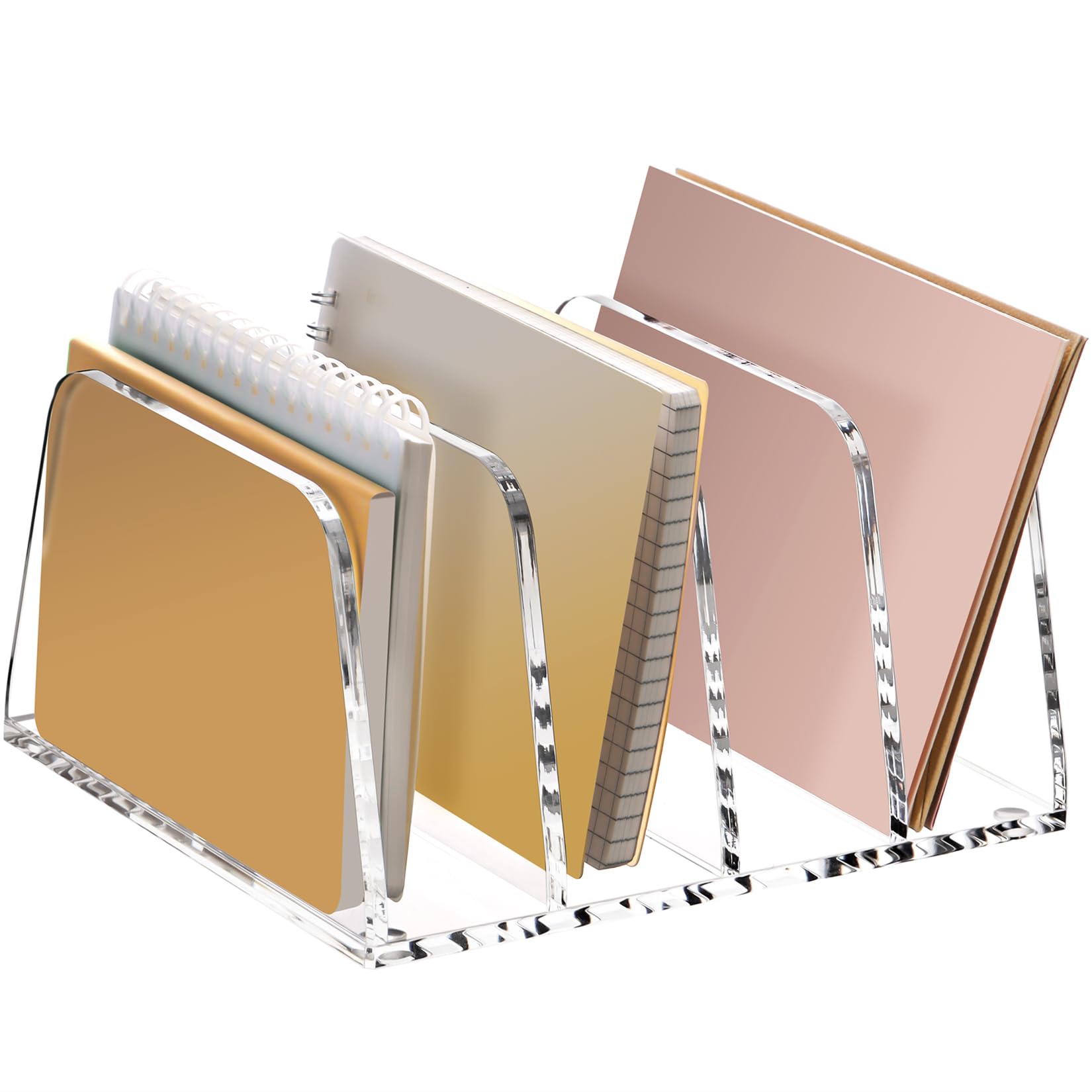 Photo 1 of YUXUN Acrylic Mail Sorter, 4 Compartment Organizer
