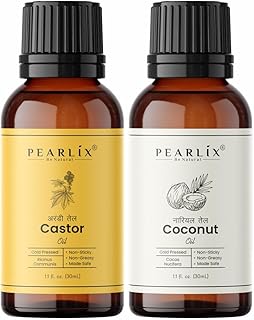 PEARLIX BE NATURAL 100% Pure Castor & Coconut Oil Combo For Rapid Hair Growth, Anti Hair Fall, Split Ends & Promotes Softer & Shinier Hair & Skin (Each 30 ML Pack of 2)-picture-19