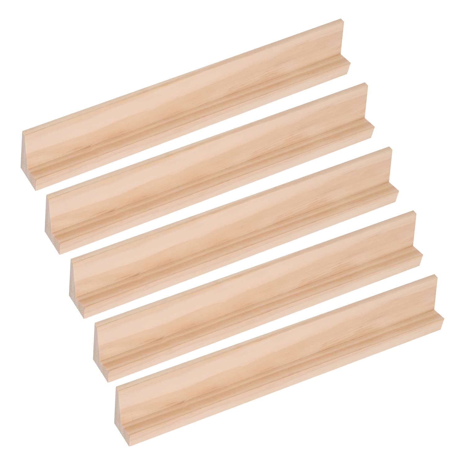 Trimming Shop 36cm Replacement Letter Tile Holder Wooden Tray - 5pcs