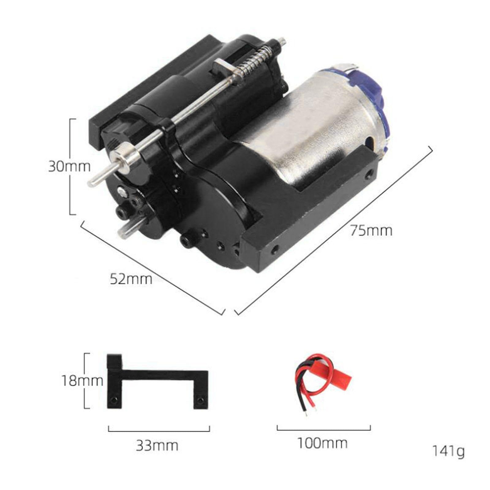 Parti di auto RC di facile installazione con supporto motore in metallo e accessorio di aggiornamento della trasmissione per hobbisti 1/12 112