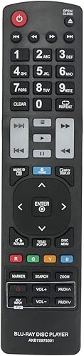 Miniatura 2 de AKB72975301 Reemplazo de control remoto para LG Blu-ray Disc DVD Player BD550 BD370 BD560 BD560C BD561 BD561N BD565 BD570 BD572 BD572N BD580 BD590