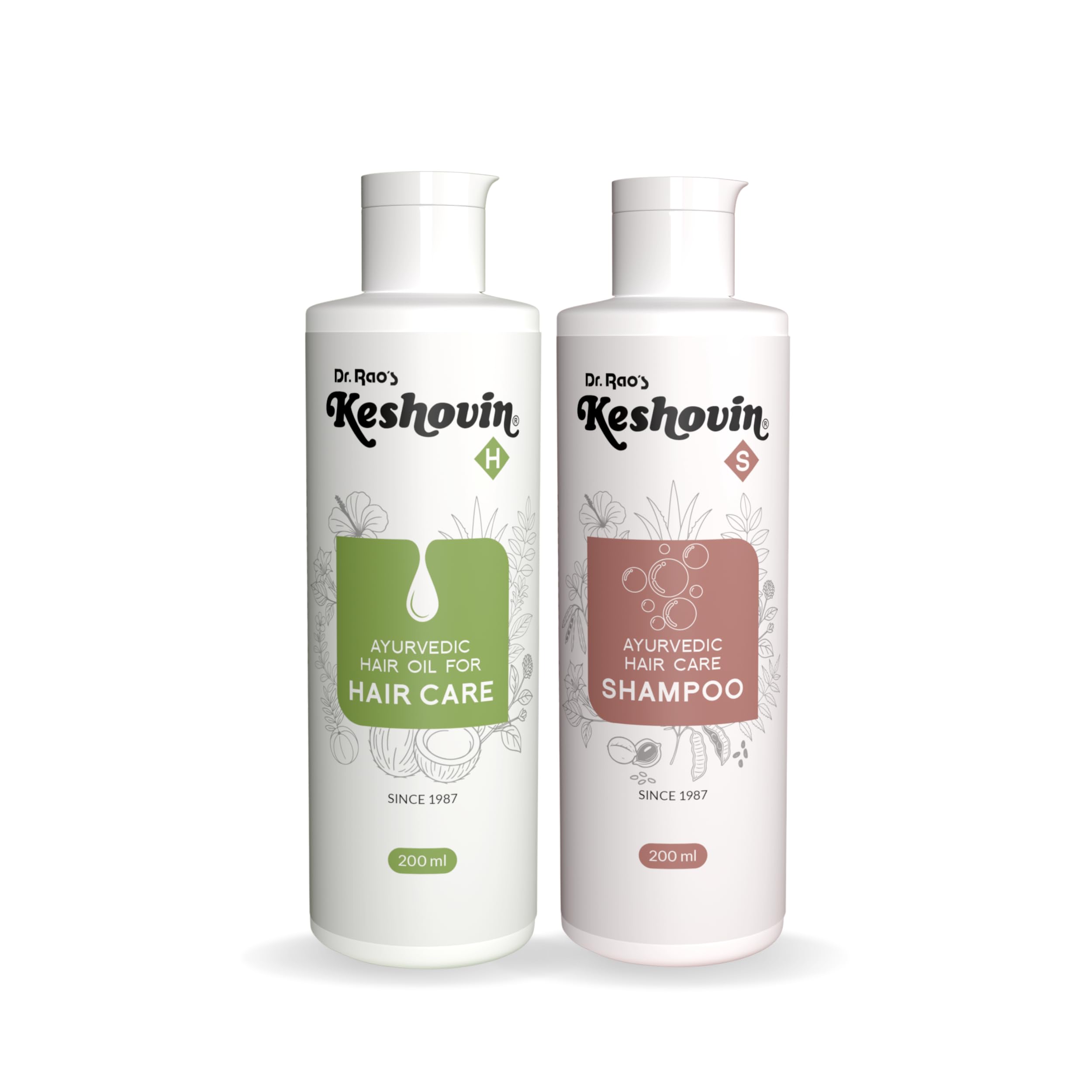 Dr.Rao's Combo Of Keshovin Ayurvedic Hair Tonic (200 ml) & Keshovin Ayurvedic Hair Wash (200 ml). - 100% Natural.-image-39