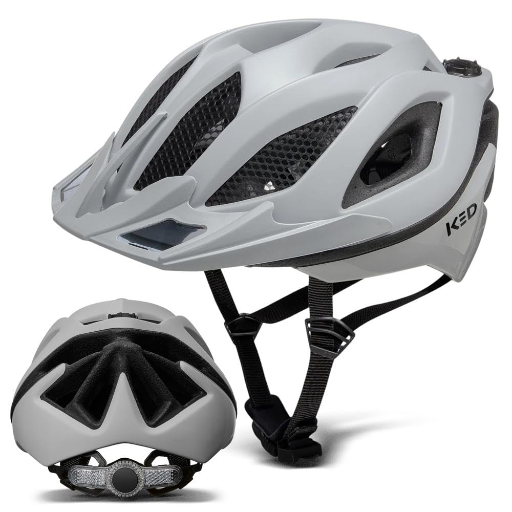 KED Spiri II Trend, Unisex bicycle helmet, Grey Matt, L - 11103367676