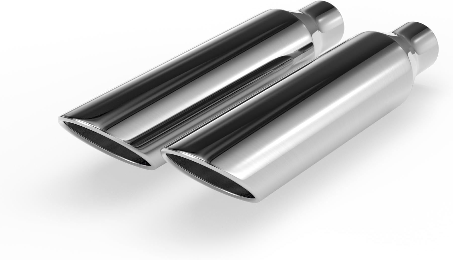 Richeer 2.5 inch Inlet Exhaust Tip, 4" Outlet 18" Overall