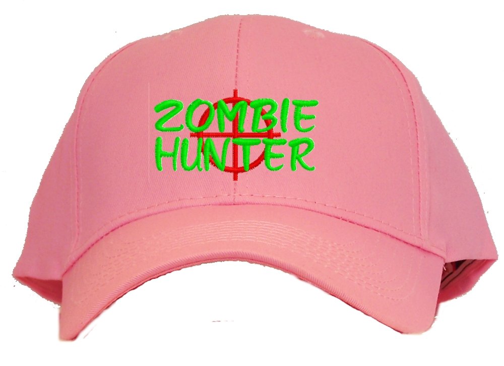 Spiffy Custom Embroidered CapsZombie Hunter Embroidered Baseball Cap - Pink