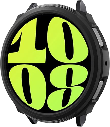 Spigen Liquid Air - Funda de TPU ligera y flexible para Samsung Galaxy Watch 6 de 1.73 pulgadas (2023), color negro mate