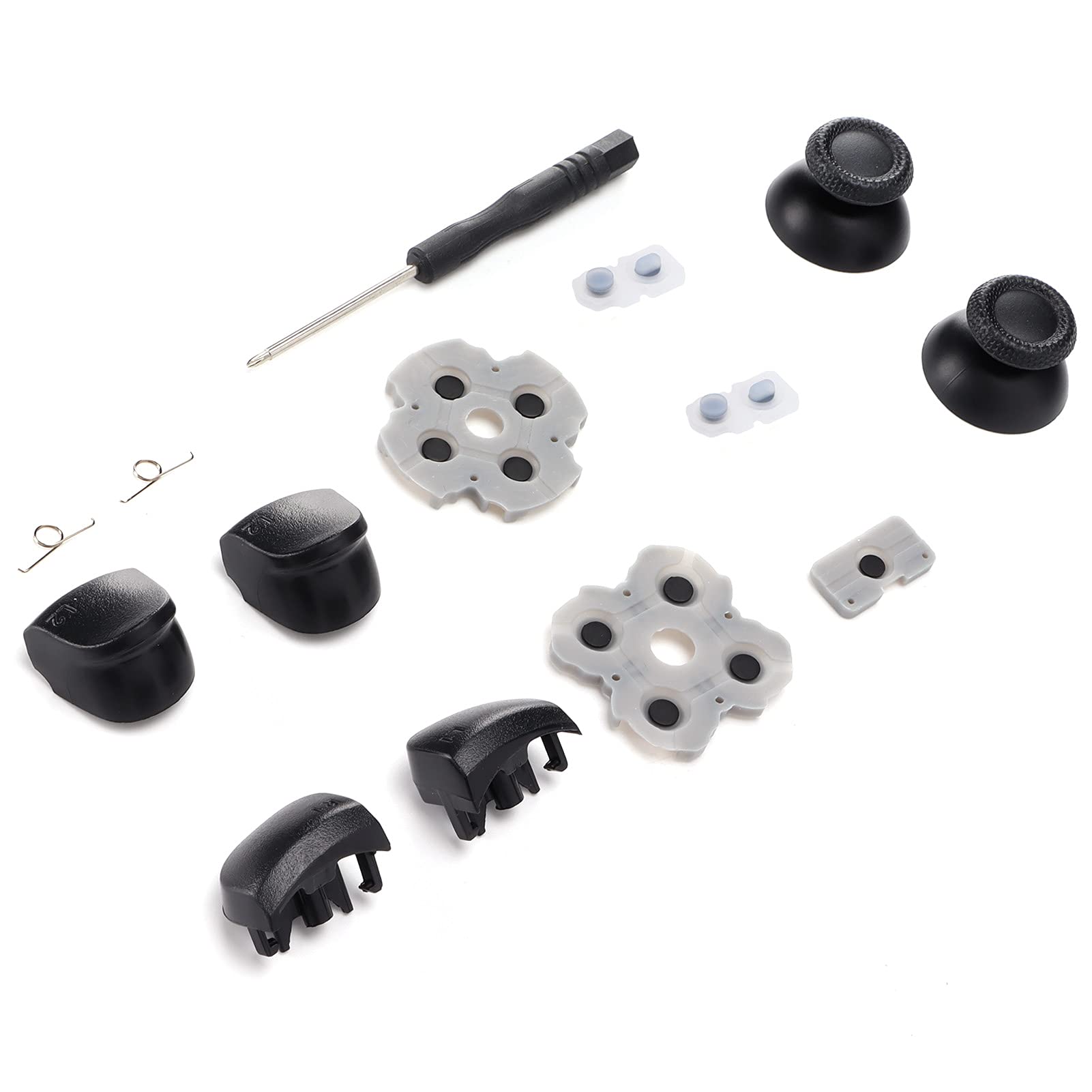 Botones de Encaje para el Controlador Ps5, Borracha Controle Ps5, Accesorios, Kit de Reemplazo del Controlador para el Mango de Ps5 Almohadilla de Goma Conductora Rocker 3D