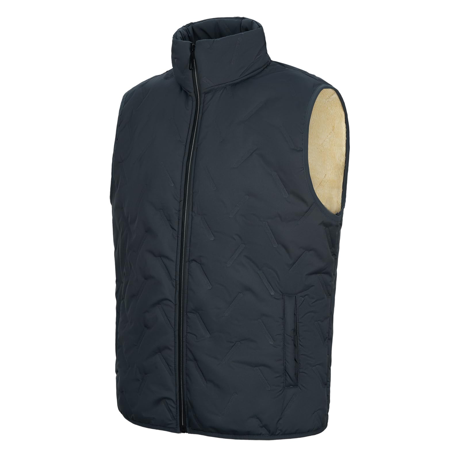 MANLUODANNIMen's Lightweight Running Vest Windproof Sleeveless Outerwear with Pockets