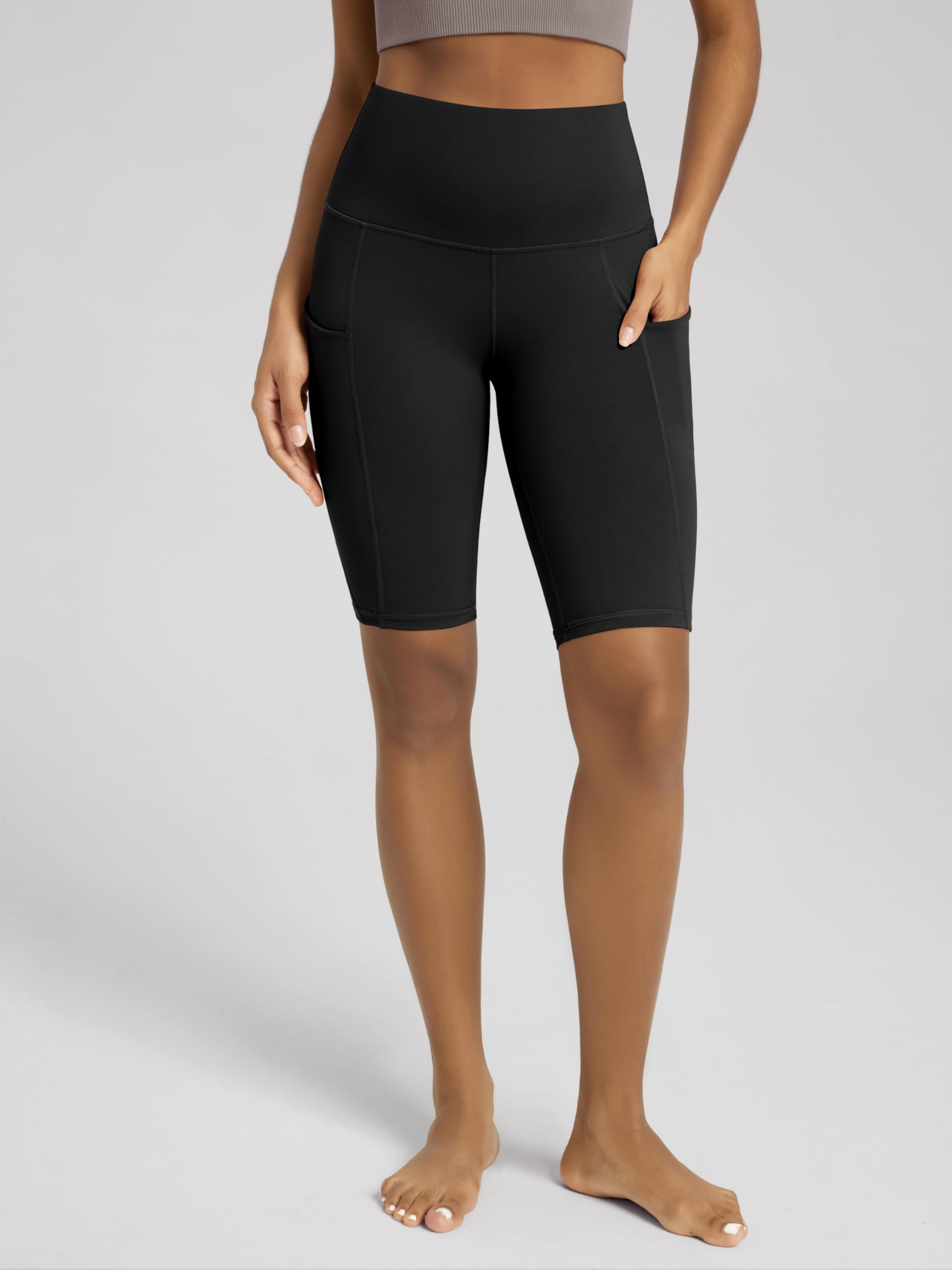 ODODOS Women's Tummy Control Biker Shorts 2.0 with Pockets High Waist Athletic Workout Yoga Shorts-3.5''/ 5"/ 8" / 10" Inseam - 3