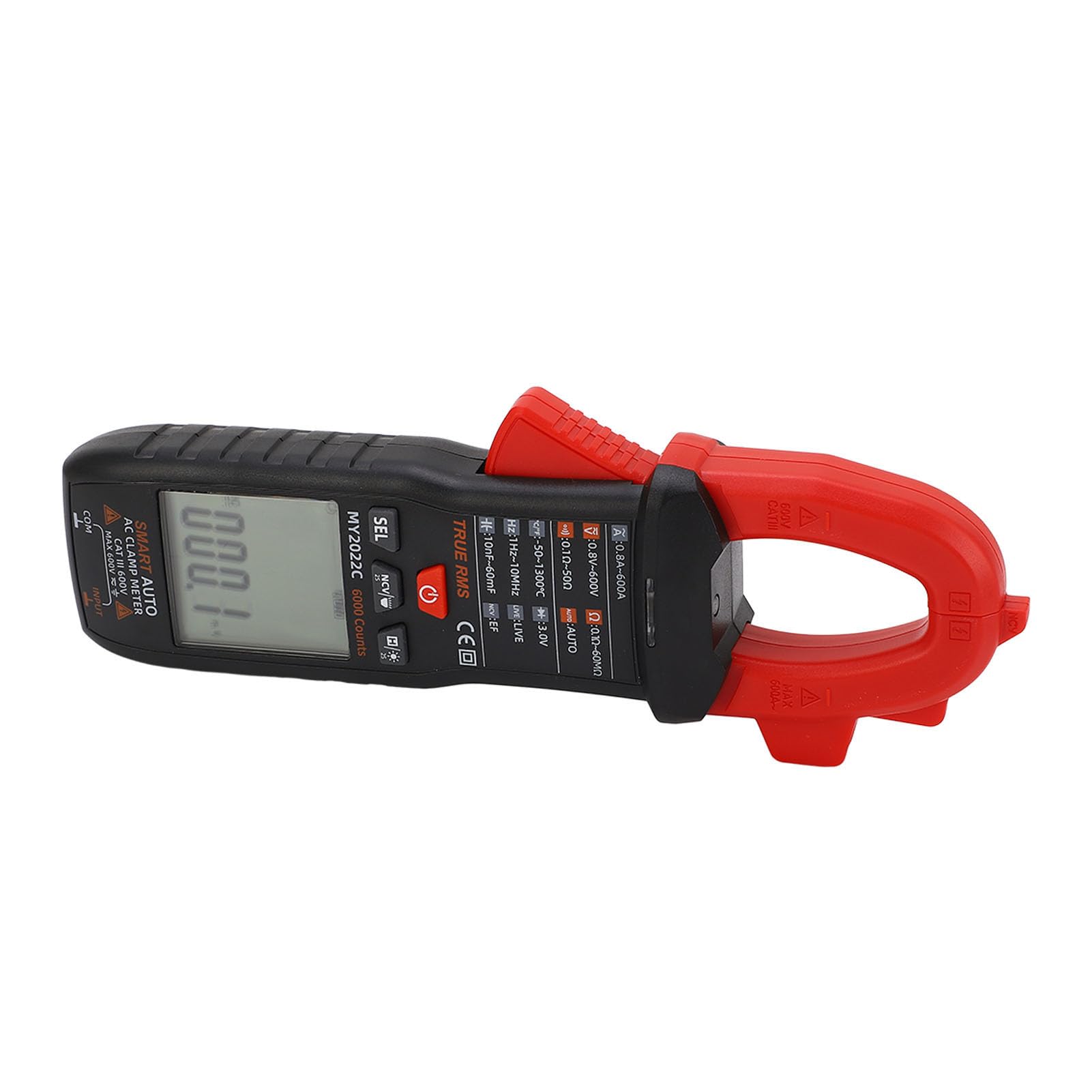 Digital Electrical Tester Digital Clamp Meter, Digital Clamp Multimeter Meter Digital Clamp Multimeter Measures Voltage Current Resistance Capacitance