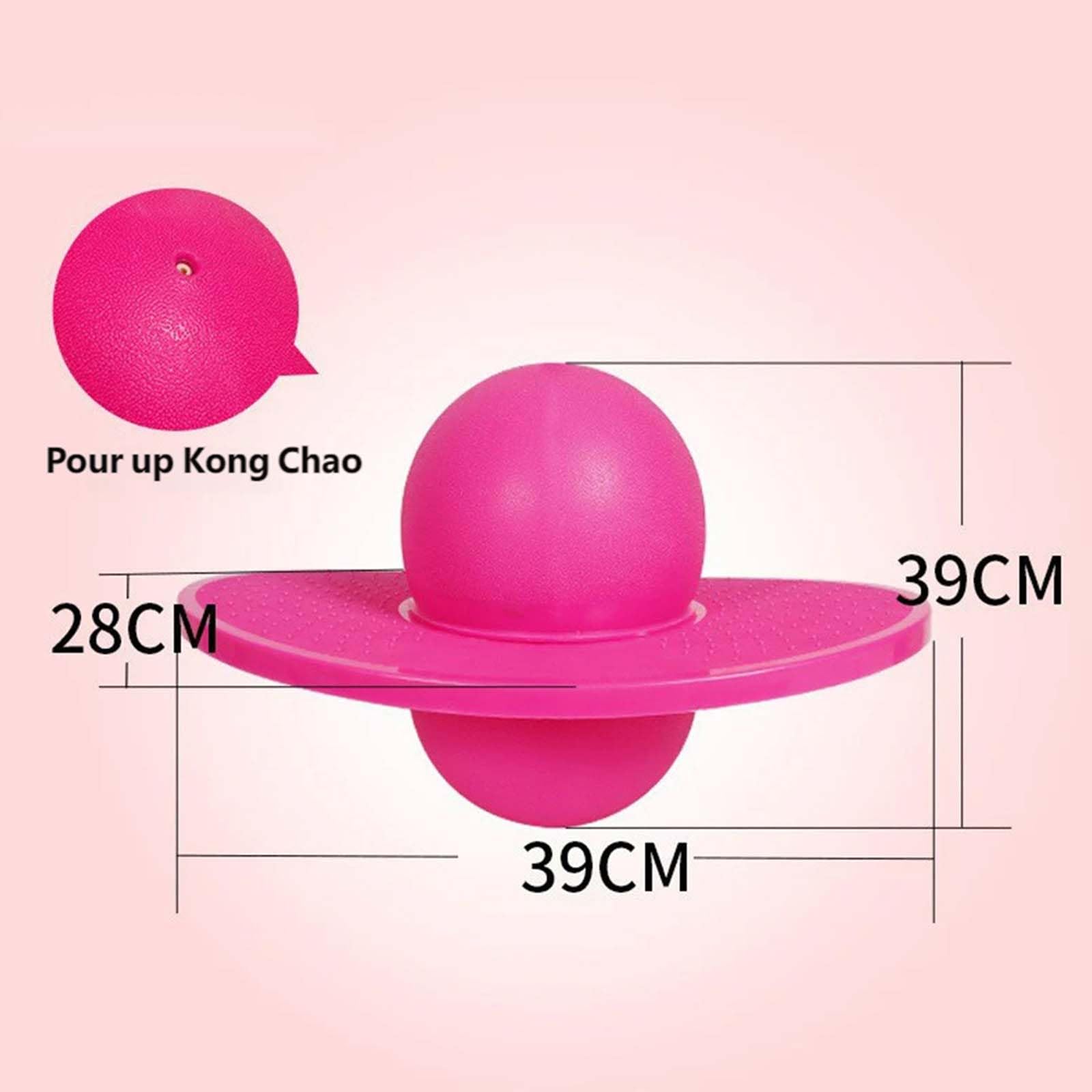 Pogo Pelota de salto para niños y adultos, pelota de salto de equilibrio, juguete para exteriores, patio de recreo con adhesivo reflectante, capacidad de carga 300 kg, entrenamiento de — view 7