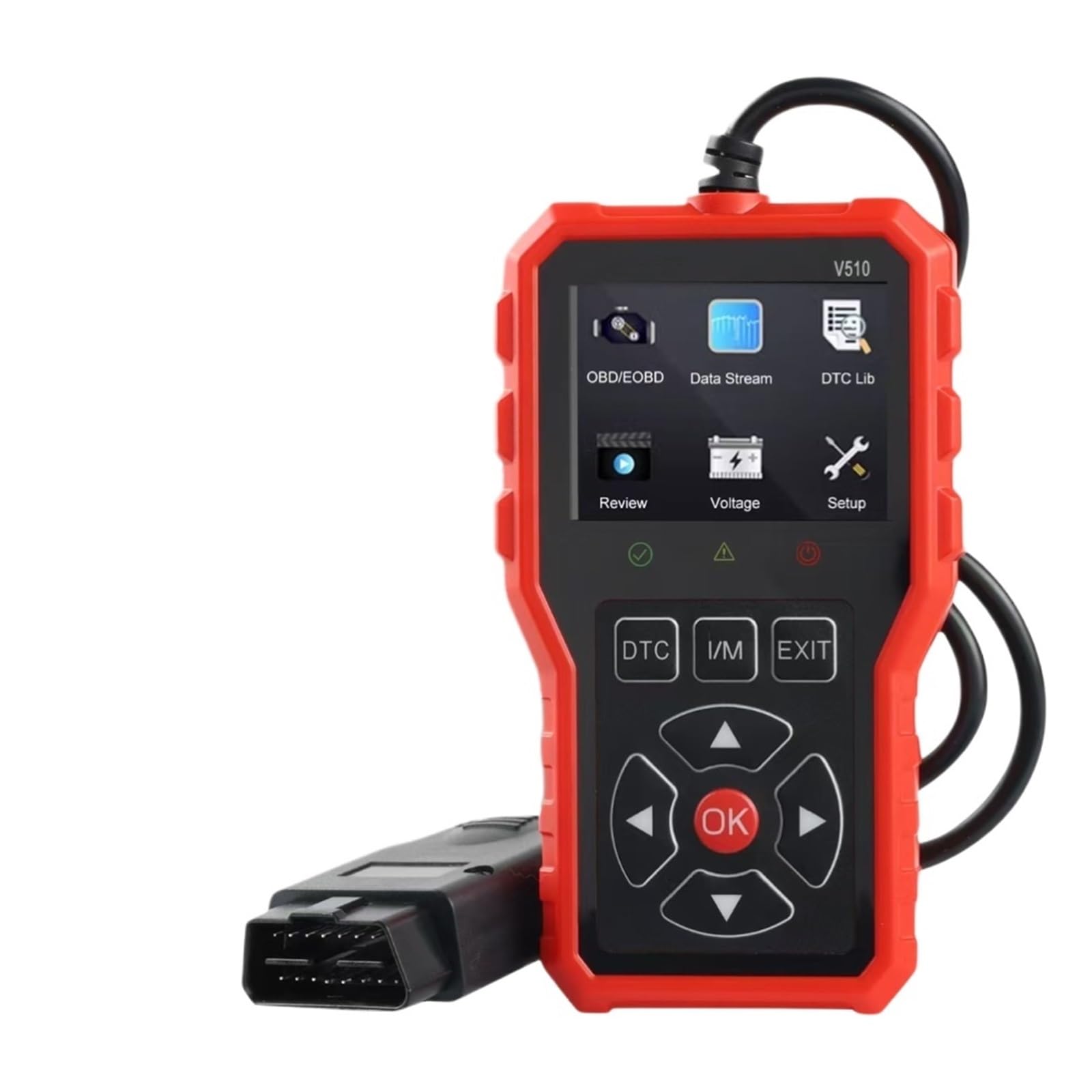 Herramienta de diagnóstico automotriz V510, Lector código OBD2, escáner multifunción for borrar códigos Falla Herramienta de diagnóstico